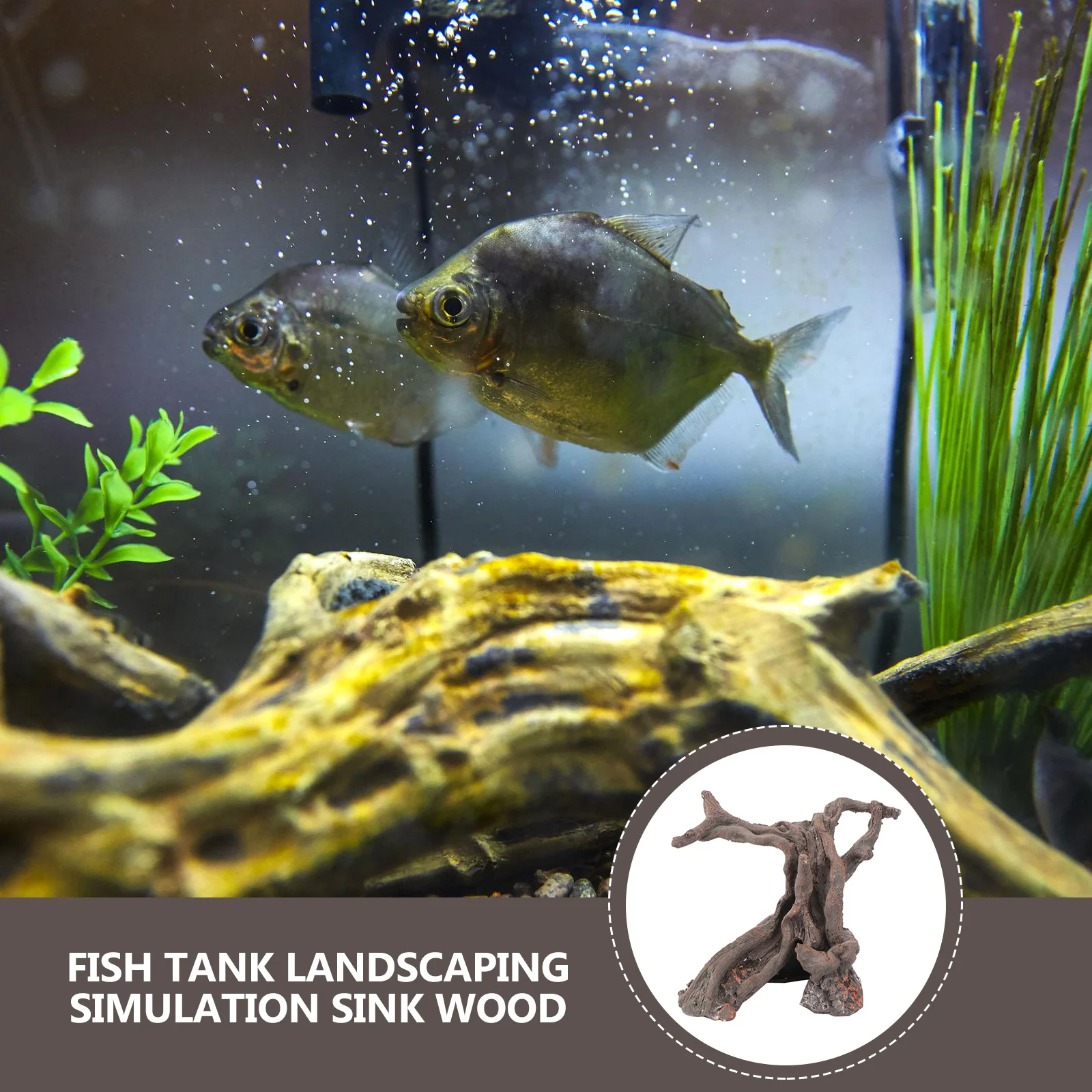 

1Pcs Simulated Resin Tree Micro Landscape Ornament Aquarium Fish Tank Bonsai Desktop Adornment Simulation of