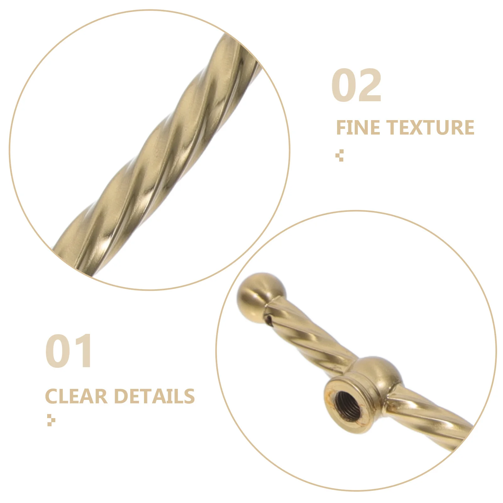 أنبوب مصباح عتيق مطلي بالنحاس سهل الإعداد متوافق مع مصابيح مختلفة، تصميم عملي أنيق يعزز أجواء الغرفة، أجزاء مصباح ذاتية الصنع #5