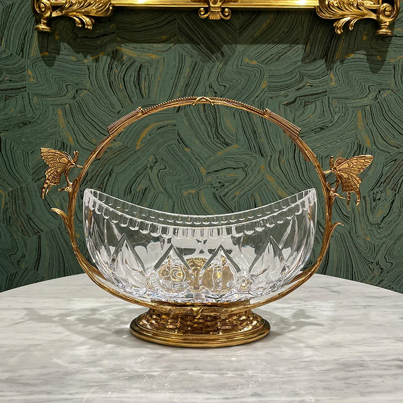 New design European exquisite luxury disposable crystal fruit plate and dinner plate,suitable for home decoration, hotel,wedding