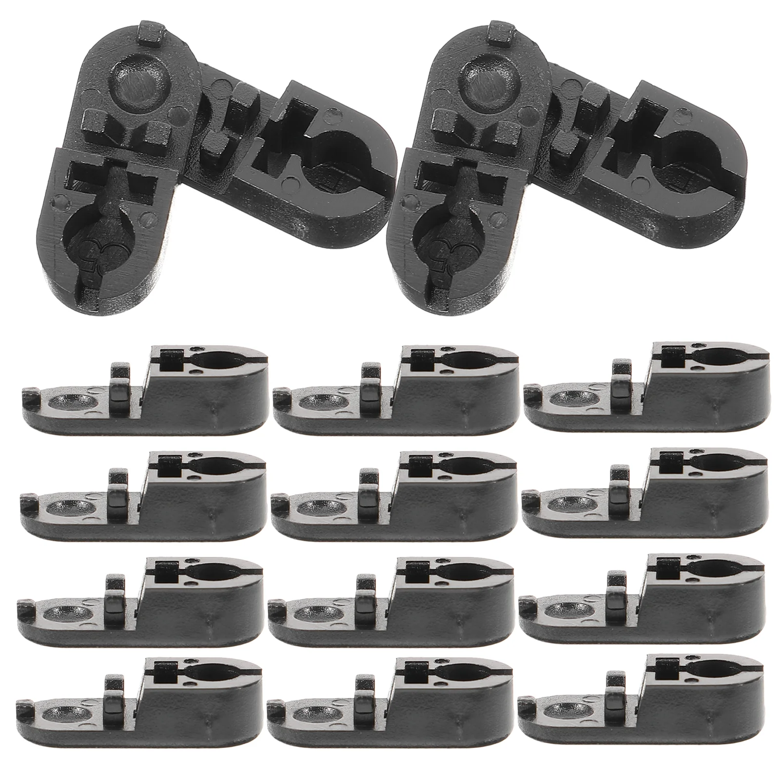 20 Pcs Vertical Blind Bead Connector Venetian Bottom Buckle Weights Romantic Black See