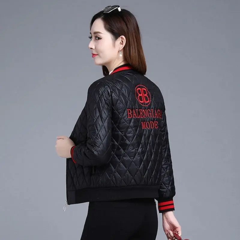 Woman Coat Bomber Baseball Black Aviator Jackets for Women Red Duck Down Quilted Padded Thick Padding in Promotion Cute Hot Cold