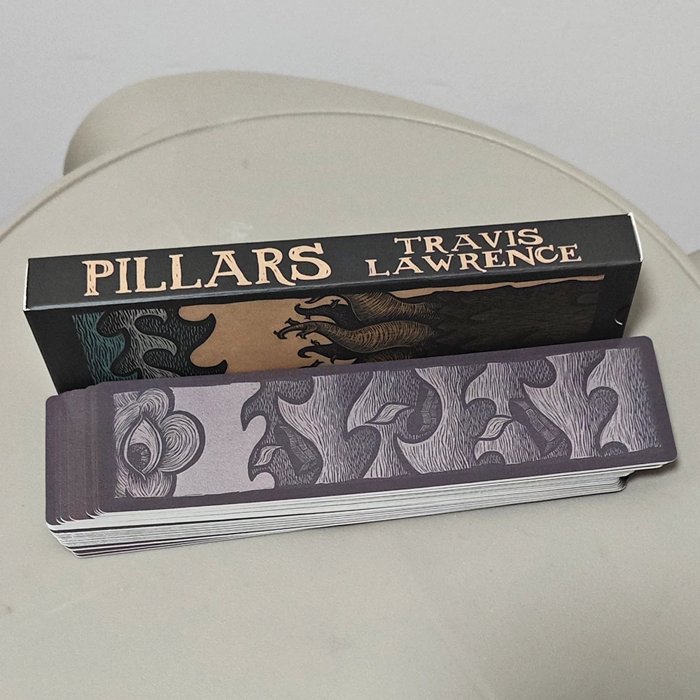 Pillars Deck Travis Lawrence 4*16cm - 36 Pcs Surreal Occult Symbolism Illustration Cards Double-embossed Dark Surrealism