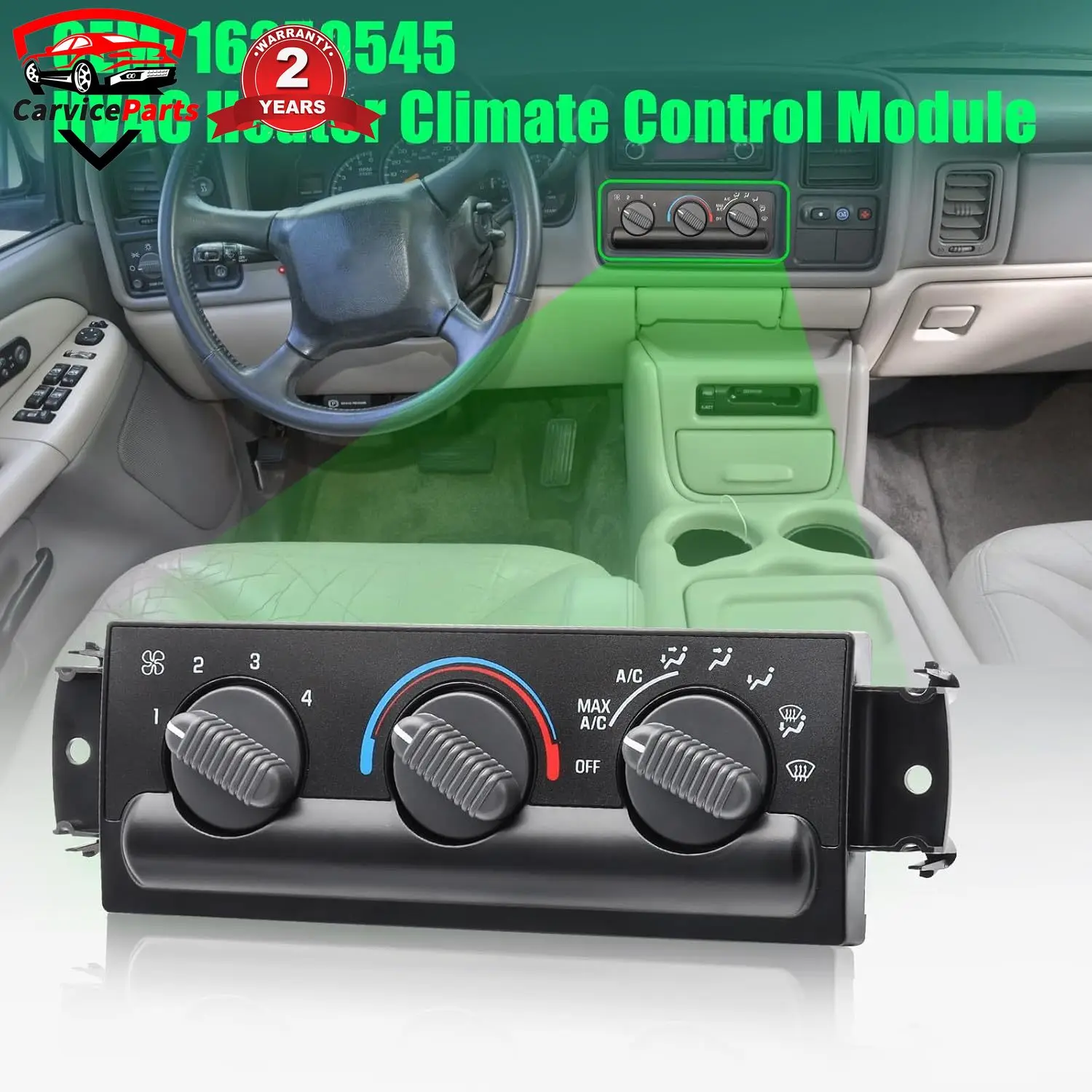 1pc AC Heater Climate Control Module For 1998-2005 Chevrolet S10 Blazer Oldsmobile Bravada GMC Sonoma 16250545