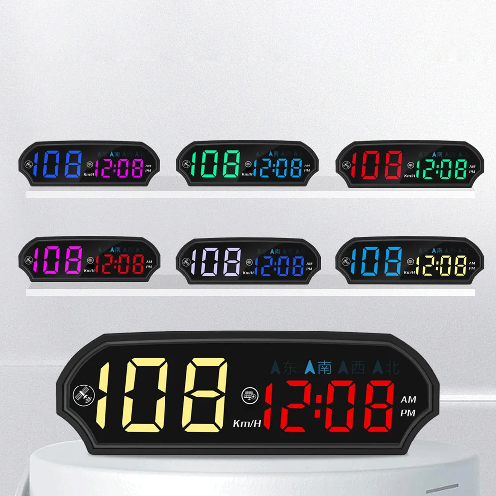 HUD Meter Electronics Accessories Solar Head Up Display GPS+ Digital Car Speedometer Intelligent Light Sensing