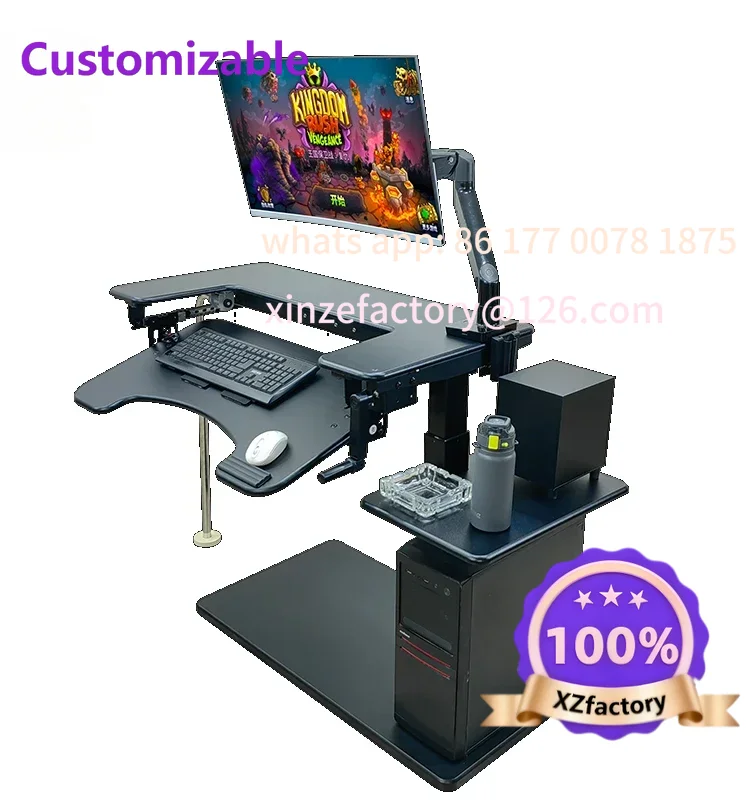 Customizable Cross Bed Computer Desk, Laptop Desktop Computer Desk, Bedside Table, Lifting Table, Lazy Table, Cockpit Suspension