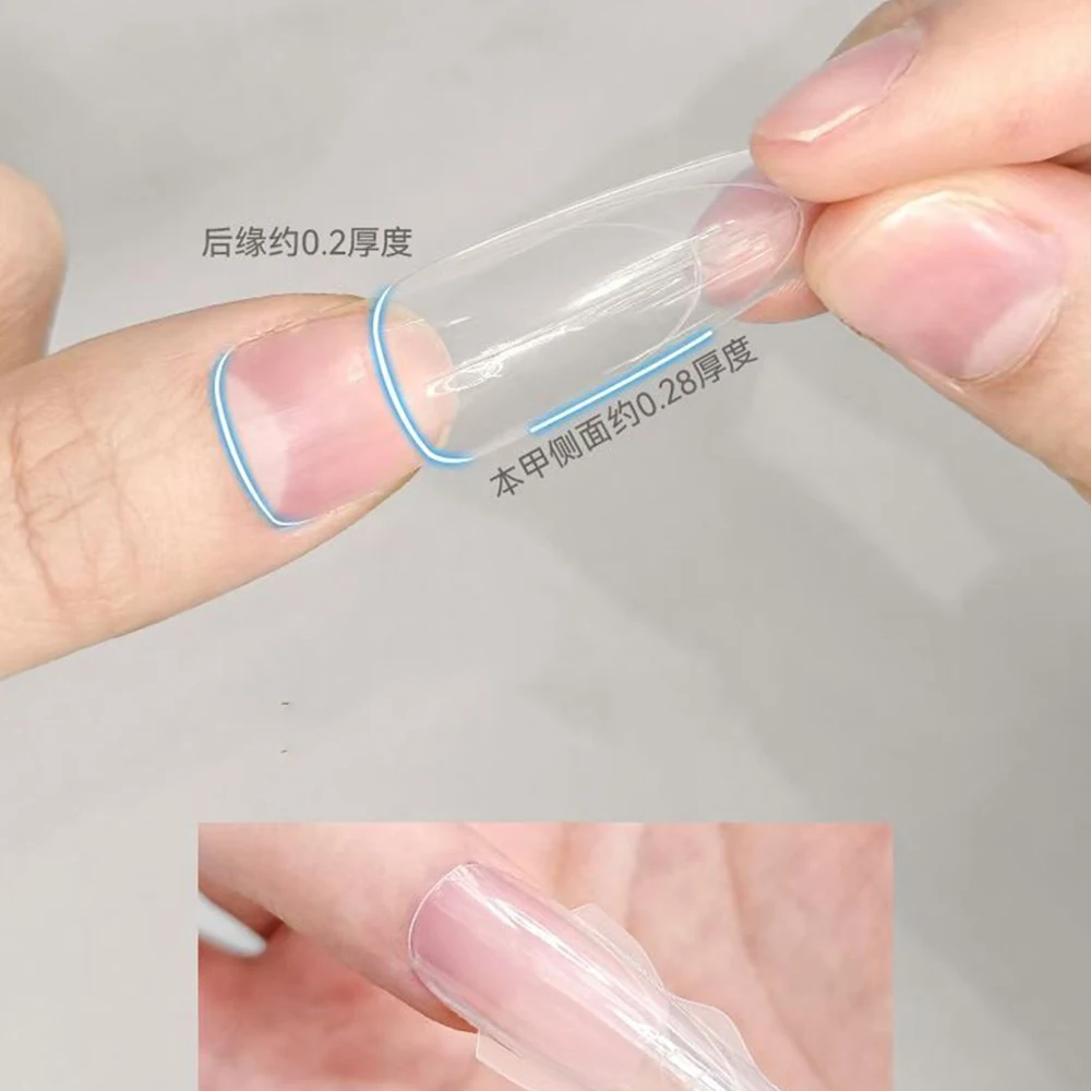 180 pçs novo sanduíche de caixão de amêndoa forma de unha dupla reutilizável 15 tamanhos molde inferior superior sanduíche formas duplas para extensão da arte do prego