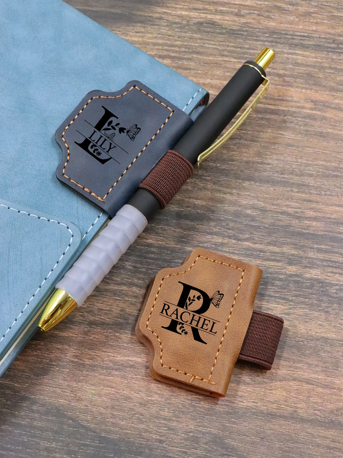 Personalized Bookmark - With Pen Holder, Custom Magnetic Bookmarks, Gifts For Book Lovers, Customized Initials Teacher Gifts,