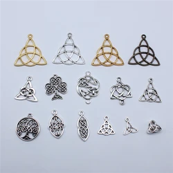 20pcs Triquetra Symbol Charms Pendants Antique Jewelry Making DIY Handmade Craft For Jewelry Making