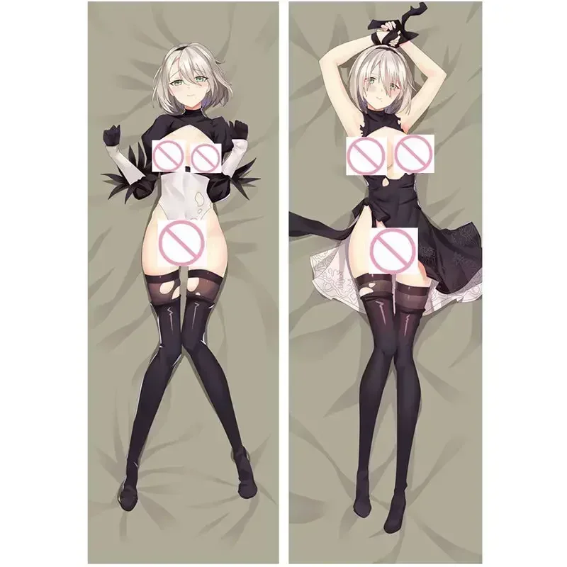 

60x180cm Anime NieR Automata Pillow Covers YoRHa Type A No 2b Dakimakura Case 3D Double-sided Bedding Hugging Body Pillowcase