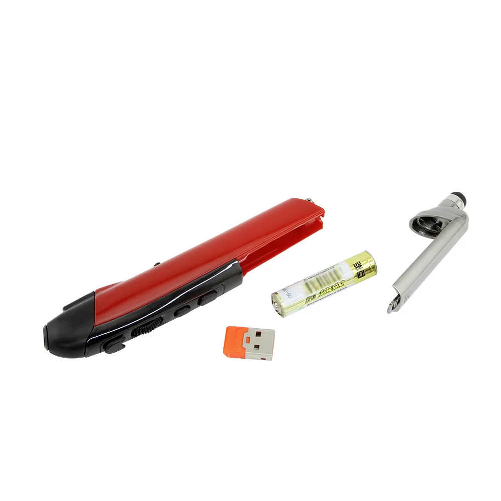 Multifunktions Drahtlose PPT Stift Maus 2,4G Computer Optische Mini Bleistift Mäuse Ergonomische Tragbare USB Maus Für PC Laptop Bildung