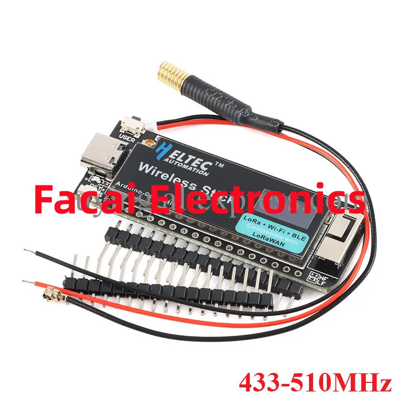 Imagem -02 - Placa de Desenvolvimento do Módulo sem Fio Esp32 Lora Wifi Ble Lorwan 433510mhz 863-928mhz 8mb com Antena para Arduino