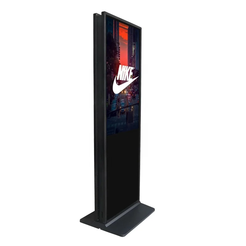 49 Inch Double Side Floor Standing Advertising Display Digital Signage Totem 55 Inch Touch Screen LCD Advertising Player
