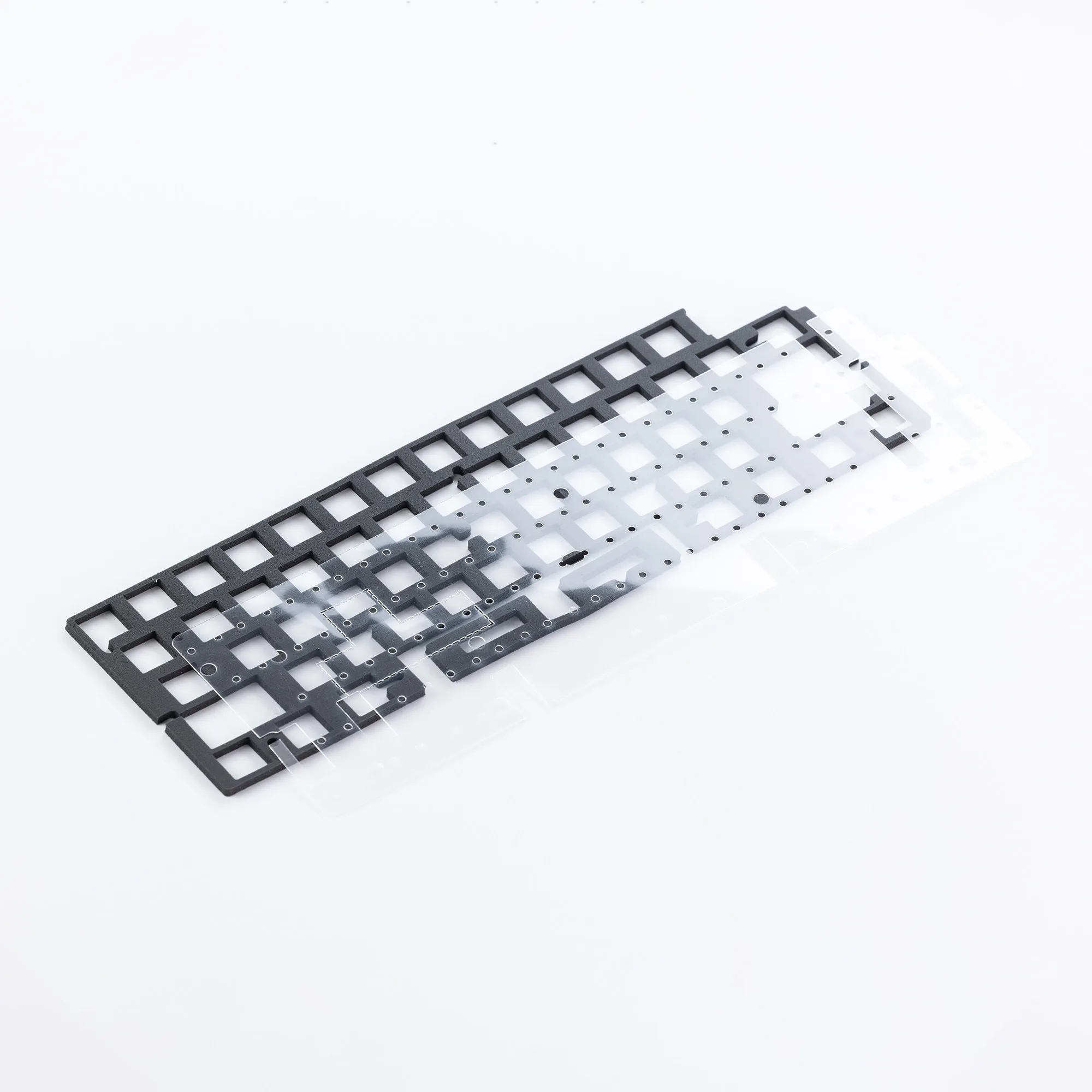 KBDfans Tofix Holy60 HE keyboard fitting aluminium plate and sound foam packs
