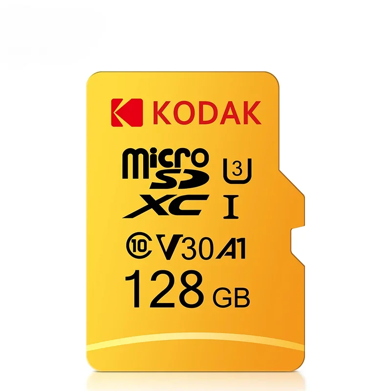 Imagem -03 - Kodak-original Cartão Micro sd Flash Card Cartão de Memória para Telefone Câmera Tablet 64gb 128gb 32gb u3 4k 256gb 10 Pcs