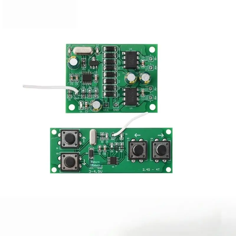 1 Set Toy Car Model Boat Models Tank DIY Remote Controller Accessory 4-Channel 2.4GHz Wireless Remote Control Receiver Board Kit