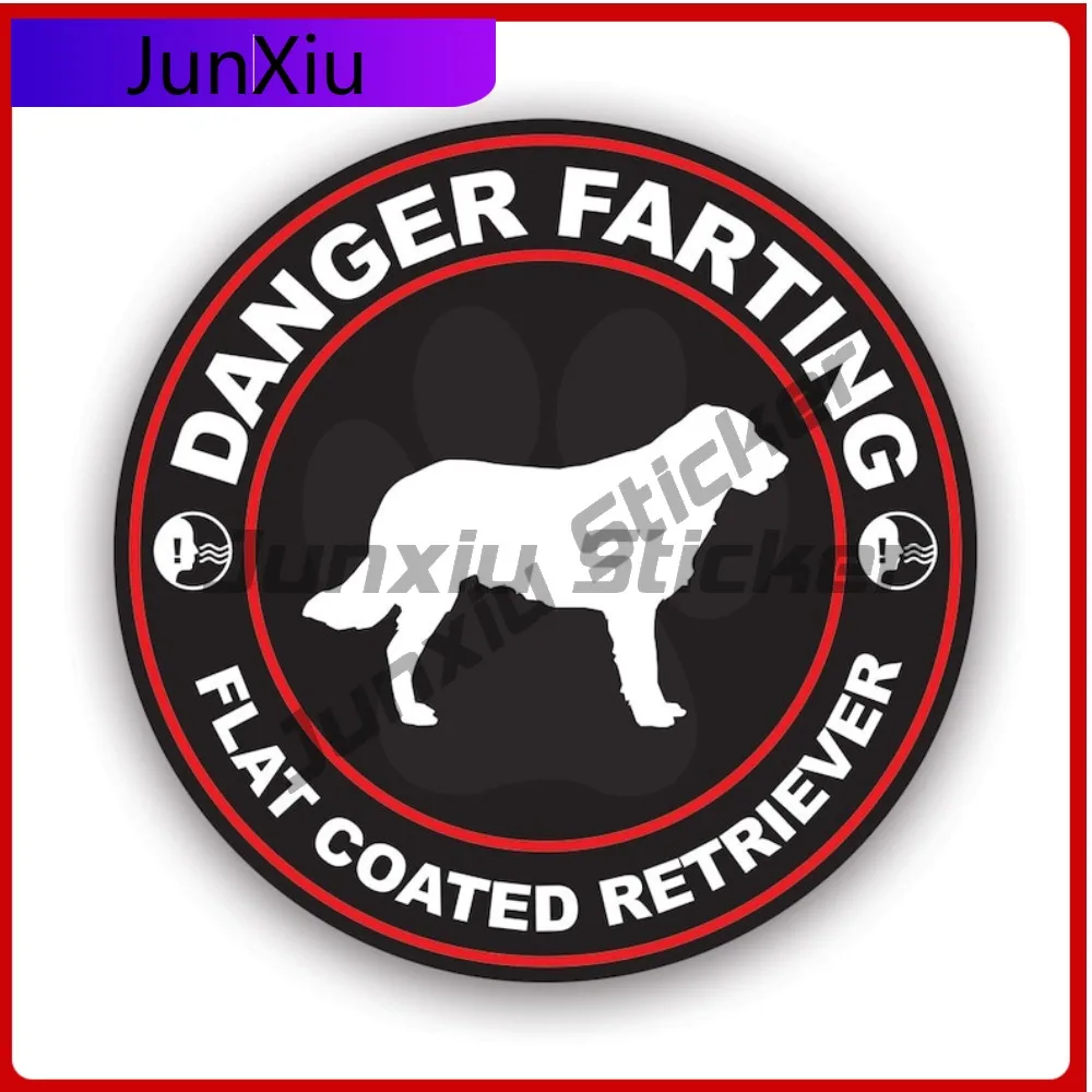 

Danger Farting Flat Coated Retriever Sticker Funny Car Waterproof Vinyl Decal For Toilet Seat Sticker Sticker Outdoor Protection