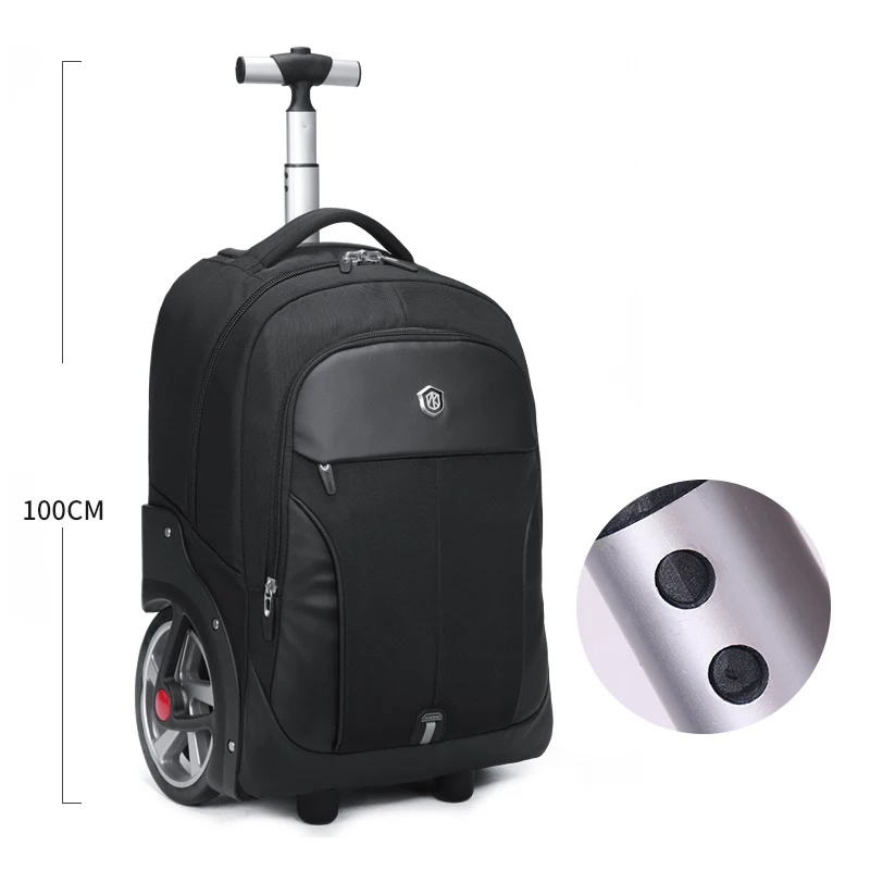 New design trolley rolling luggage big wheel trip shoulder bag travel men/women large-capacity suitcase light boarding valise