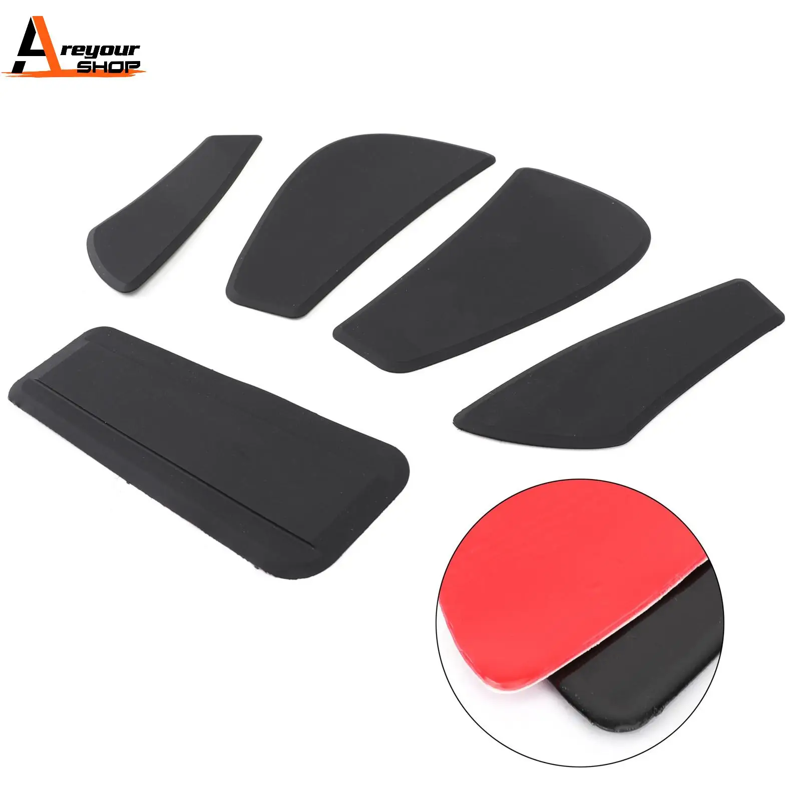 

Areyourshop Tank Pads Traction Grips Protector 5-Piece Kit Fit For Bmw R1200Rt Lc 2013-2019 Motorcycle Parts