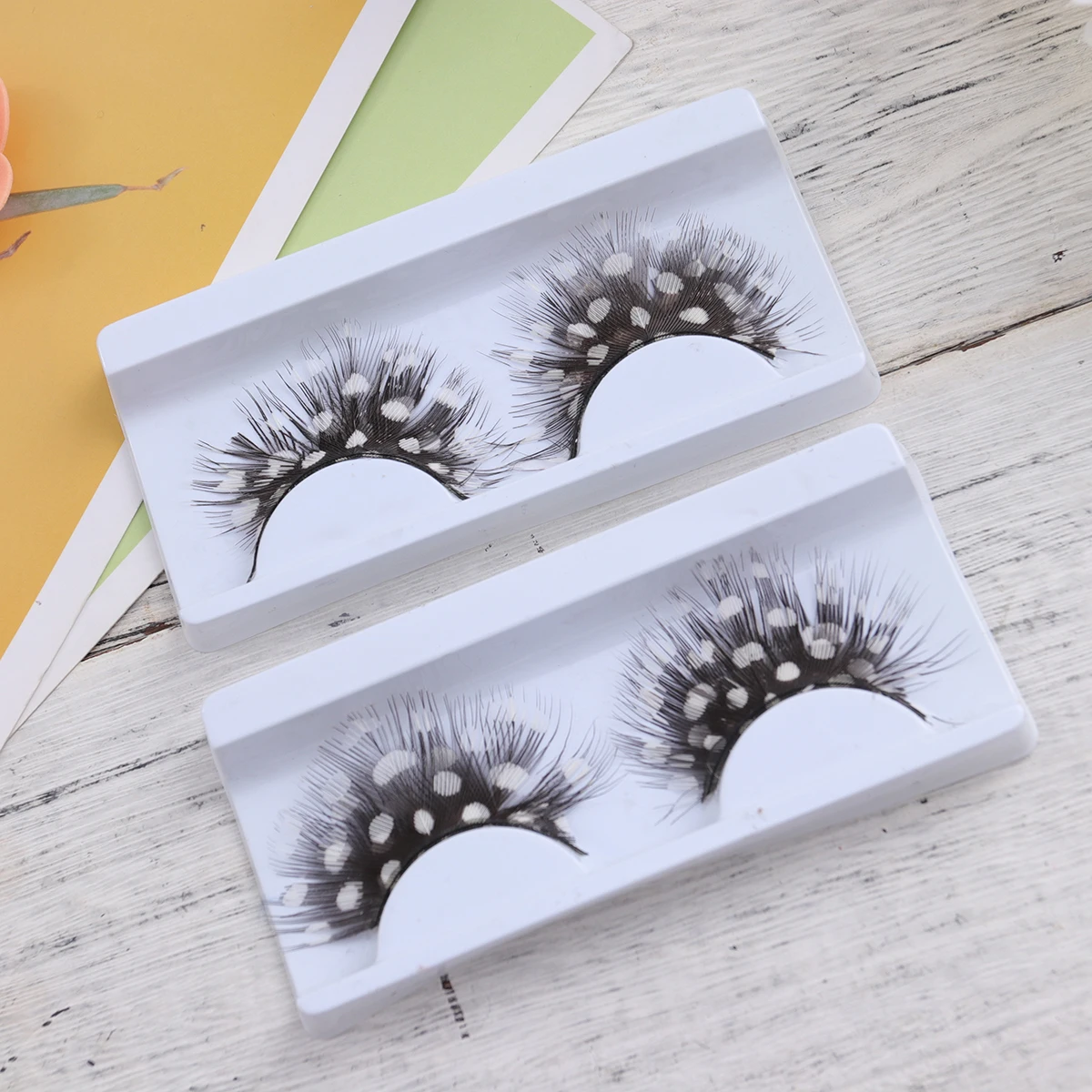 

Fake Eyelashes Black White Style Lightweight Comfortable Halloween Party Festival Performance Decorations For