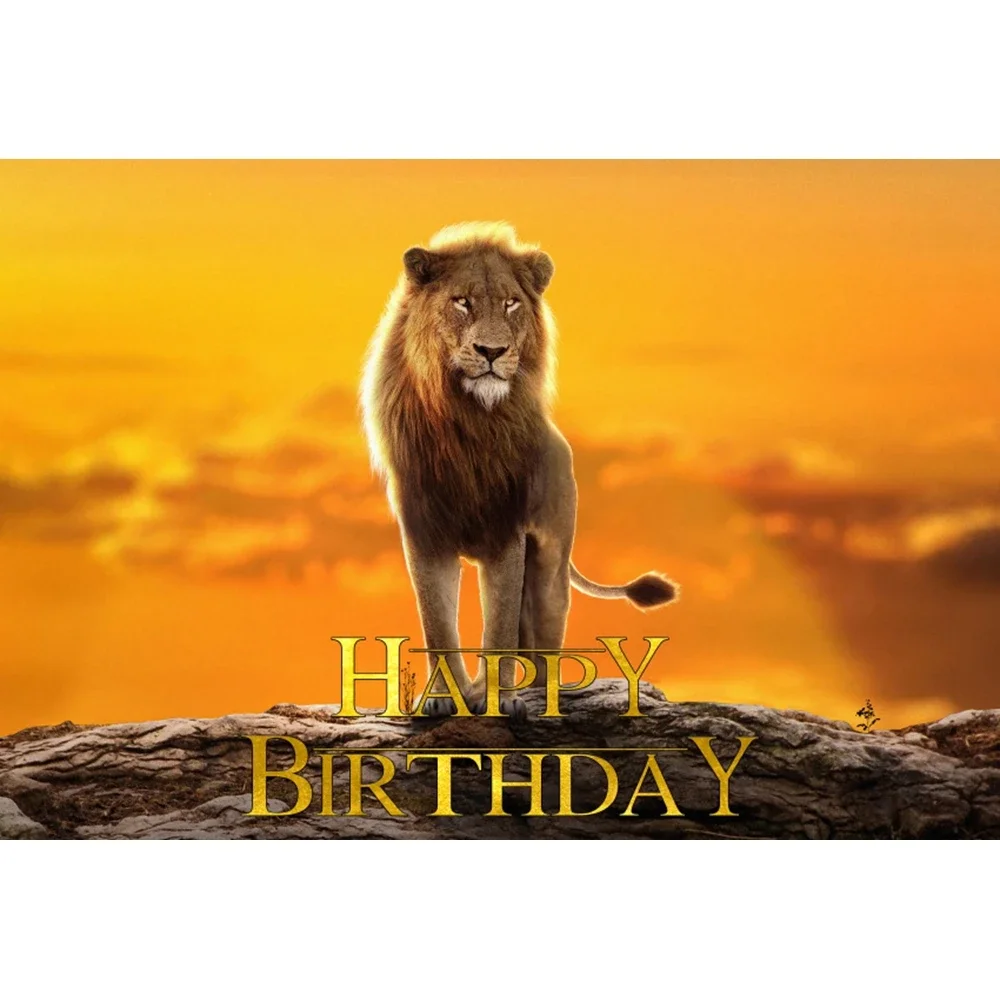 Latar Belakang Fotografi Pesta Ulang Tahun Bayi Bertema Lion King Simba Latar Belakang Foto Mandi Anak Hutan Pemotretan Studio