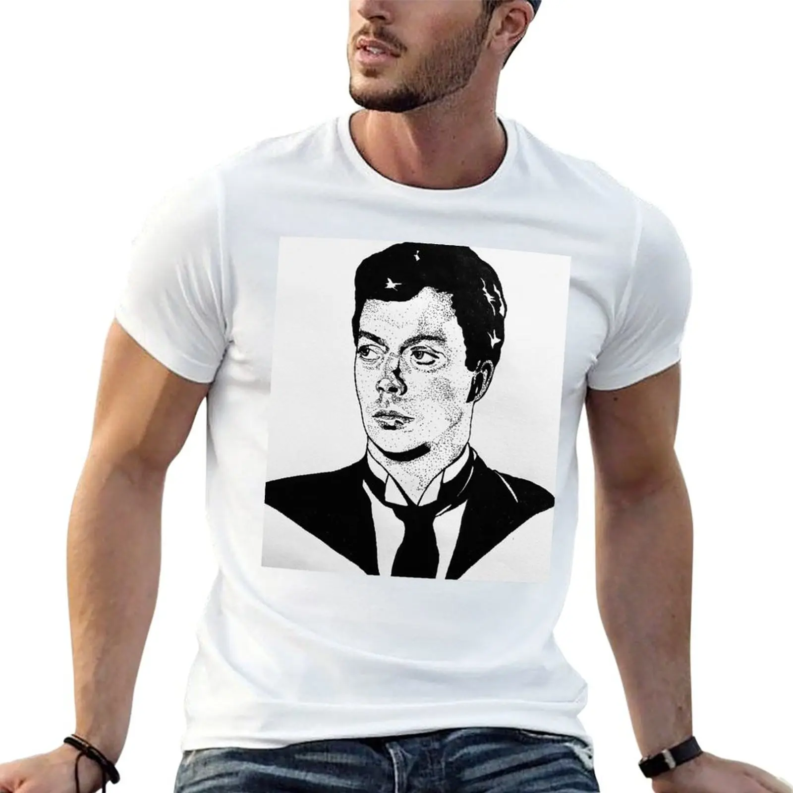 Tim Curry Clue Portrait. T-shirt homme, t-shirt graphique pour homme, t-shirts décontractés pour homme, t-shirt de marque de luxe de haute qualité