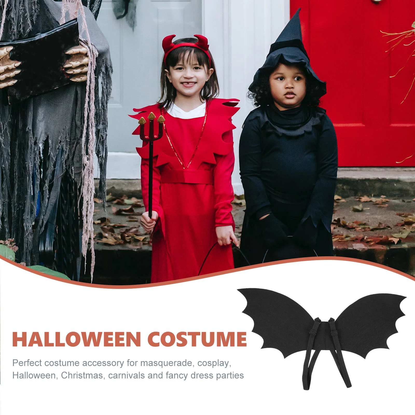 

Halloween Bat Wing Costume for Soft Eva Lightweight Adjustable Strap Role Play Party Cosplay Prop Decor Halloween Bat Wing