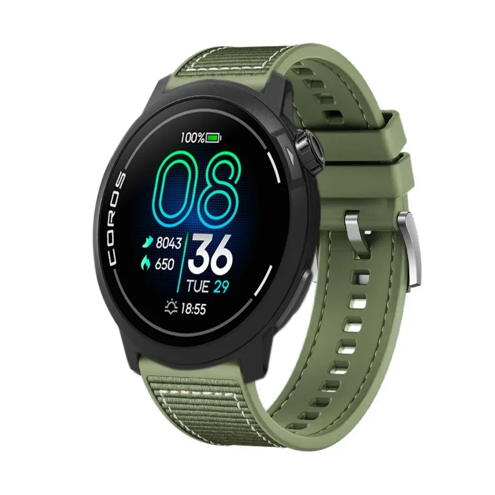 Cinturino in silicone da 22 mm per COROS APEX 4 42mm PACE Pro/3 Bracciale composito Suunto Vertical 2 Race 2/Run/Ocean CMF Watch 3 Pro