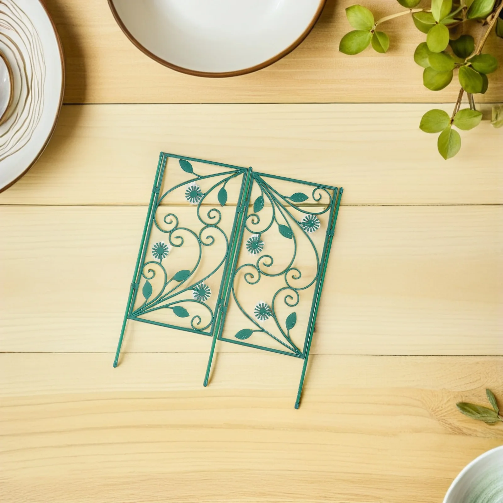 

6 Pcs Plant Shelf Indoor Climbing Flower Stand Screen Garden Trellis for Plants Decor Frame Vegetables Green
