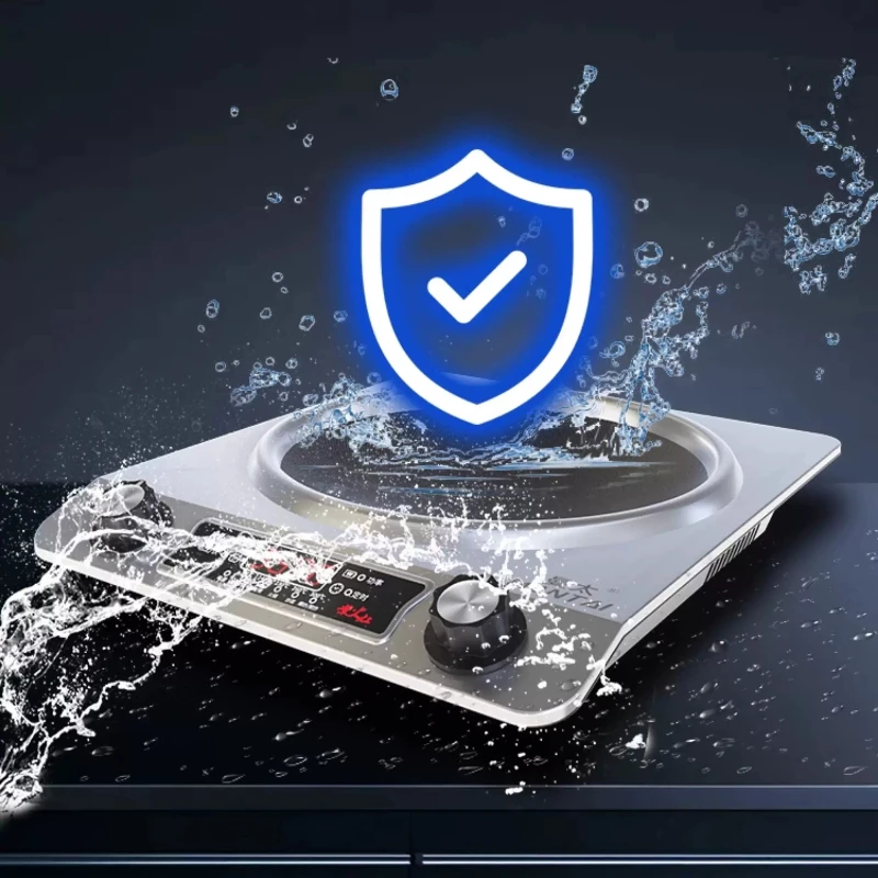 Konkaver Induktionsherd für den Haushalt, 3500 W, Hochleistungs-Induktionsheizung, Induktionsherd, Knopfsteuerung