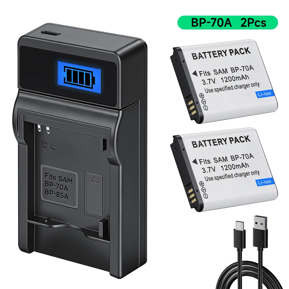 BP-70A EA-BP70A IA-BP70A BP70A IABP70A Battery for SAMSUNG AQ100, DV150F, ES65, ES67, ES70, ES71, ES73,ES74,ES75,ES80,MV800 ES90