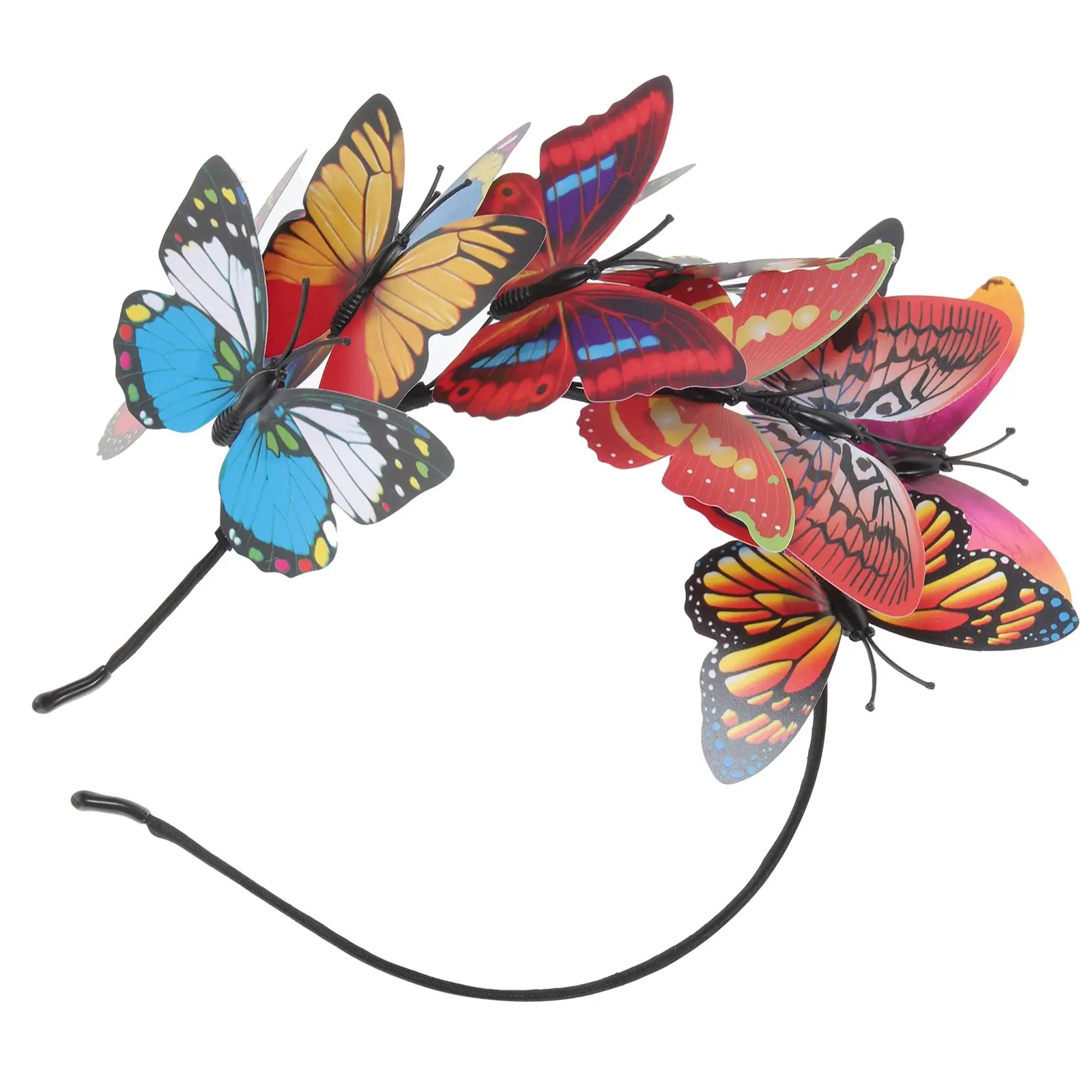 

Butterfly Headband Wedding Accessory Bridal Wreath Hoop Handmade Decorations Comfortable Design Practical Use Tea Party