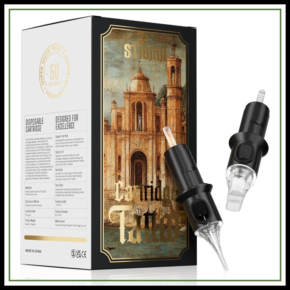 

Tattoo Cartridge Needles Assorted Sizes 50 Pcs 0.35mm 3RL 5RL 7RL 9RL 5RS 7RS 9RS 7RM 9RM 9M1 Disposable