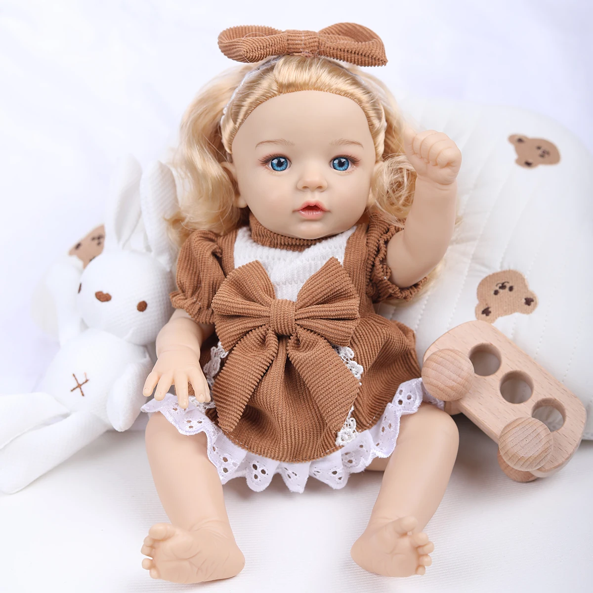12インチのリアルなベビードール女の子のおもちゃ、子供用、ファッションリボーンドール、コレクタブルギフト教育玩具