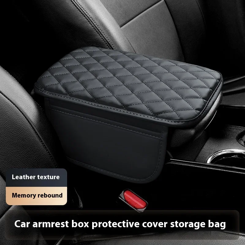 Car Interior Accessories Armrest Box Height Increase Pad Storage Bag Center Console Protector Cover for Jaguar Xf
