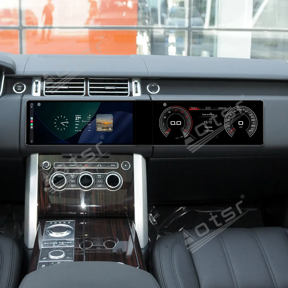 Dual 12.3 inch auto carplay Android 13.0 For Land Rover Range Rover Executive 2013 - 2016 Car Radio GPS Stereo Multimedia Player