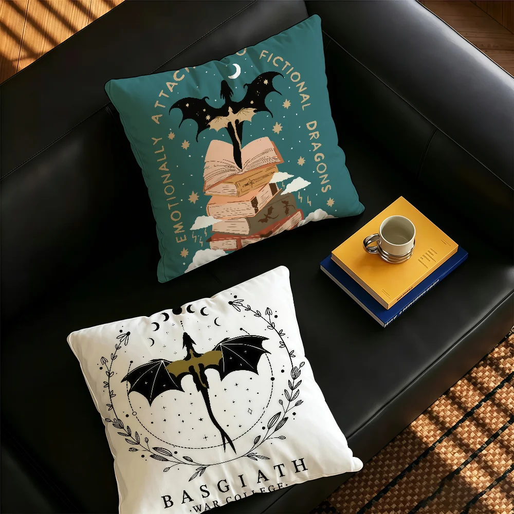 Romantic Fantasy F-fourth W-wing Pillow Case Square Bedroom Headboard Sofa Living Room Backrest Cushion Nap Pillow
