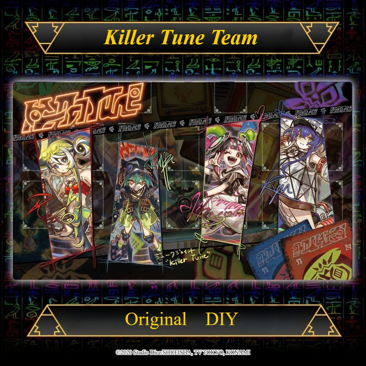 

Игровой коврик Yugioh Killer Tune Original DIY Yu-Gi-Oh! TCG OCG Коллекционные карточные игры Коврик Duel Plate Резиновый коврик для карт Коврик для мыши