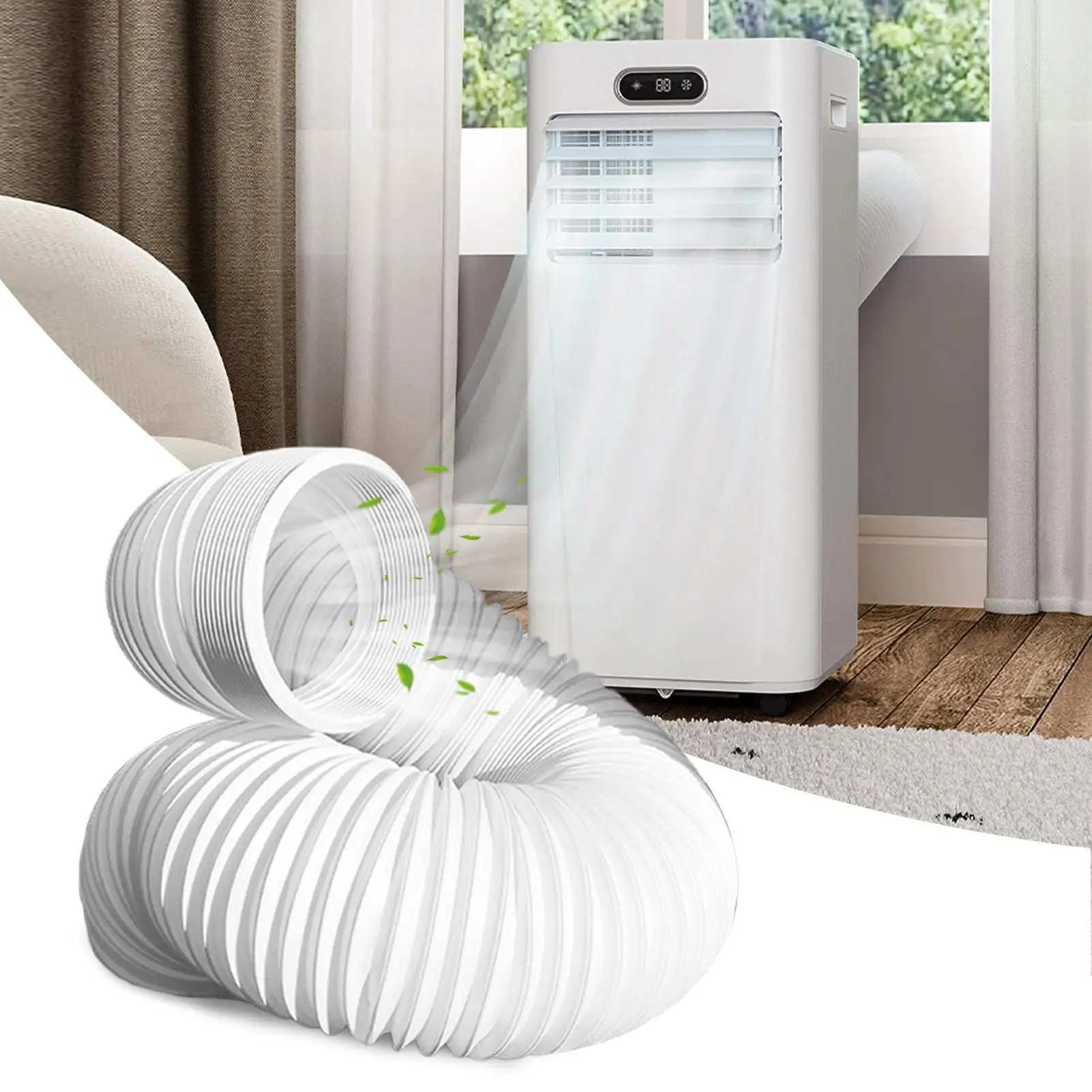 

Портативный шланг переменного тока, кондиционер, вытяжное отверстие, регулируемая длина, высокопрочная трубчатая часть для палатки, окна на колесах, кемпинга на открытом воздухе