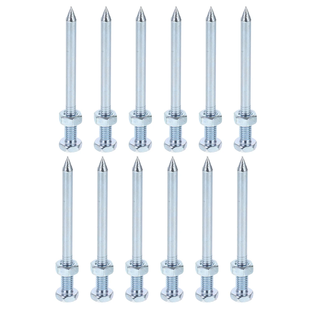 

Nail Accessories Artificial Turf Stakes Heavy Silver Landscape Anchoring Spikes
