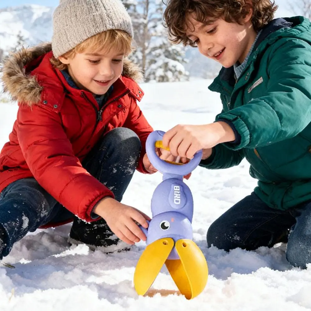 Ferramenta de fazer bola de neve, diversão de inverno, luta de bola de neve para praia, quintal, equipamento de fabricação de bola de neve, brinquedo de classe esportiva de plástico
