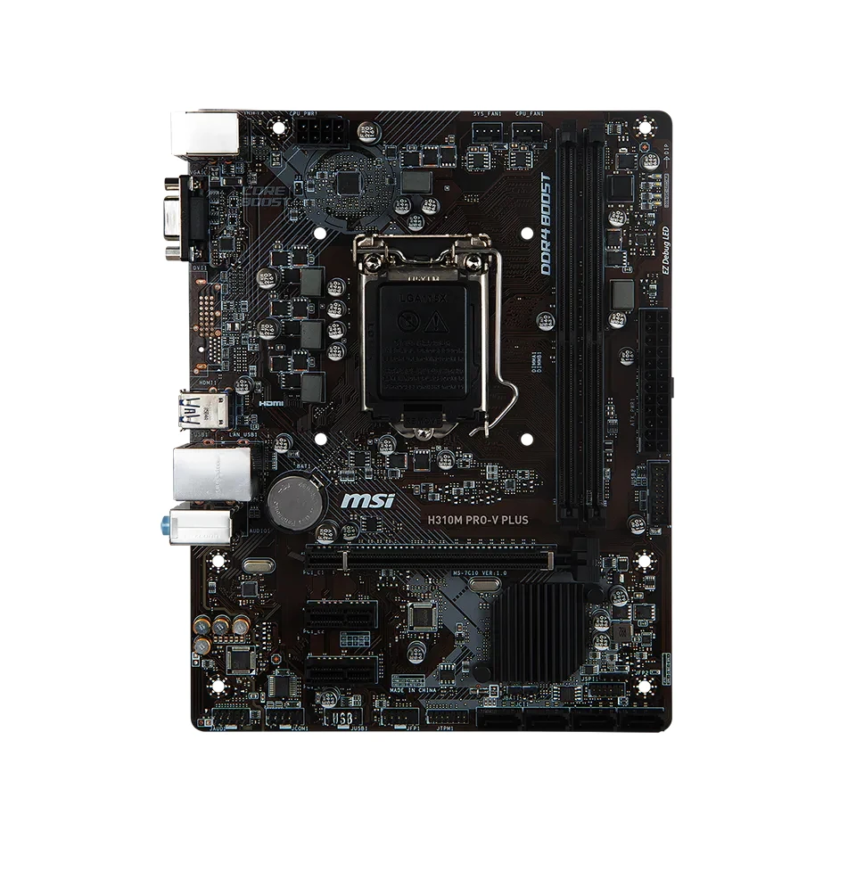  MSI H310M PRO-V PLUS Motherboard Intel H310 LGA 1151 DDR4 32GB support i7-8700  i5-9400F i3-9100 i3-8100 G4930 cpu