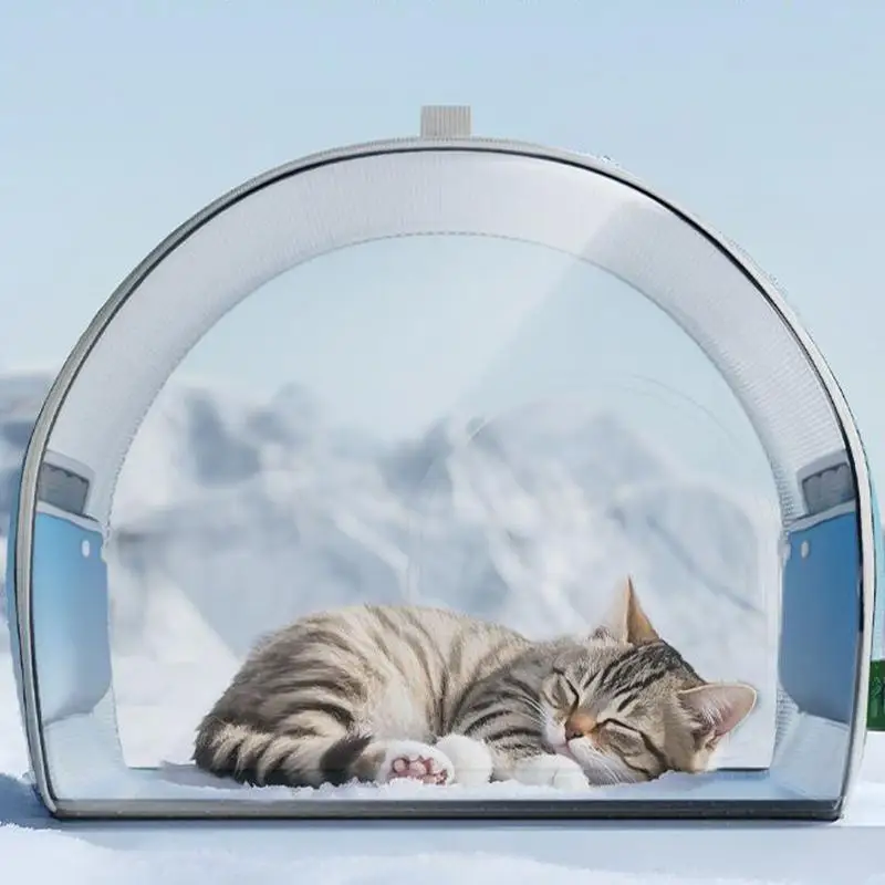 

Cooling Outdoor Cat House Foldable Indoor Outdoor Dogs Ice Shelter Long Lasting Coolness Weatherproof Large Intelligent Pet Home