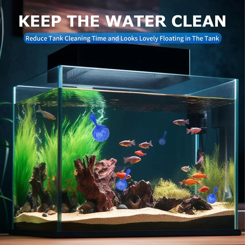 منظف مرطب A86I، 16 قطعة كرة تنظيف إزالة المعادن، منظف خزان مرطب عالمي لأجهزة الترطيب وخزانات الأسماك