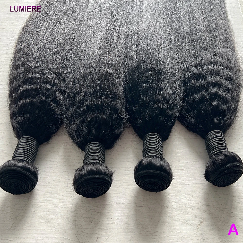 Kinky Yaki Straight Human Hair Bundle Virgin Unprocessed Jerry Curly Human Hair Extension Top Quality Wholeasle Double Weft