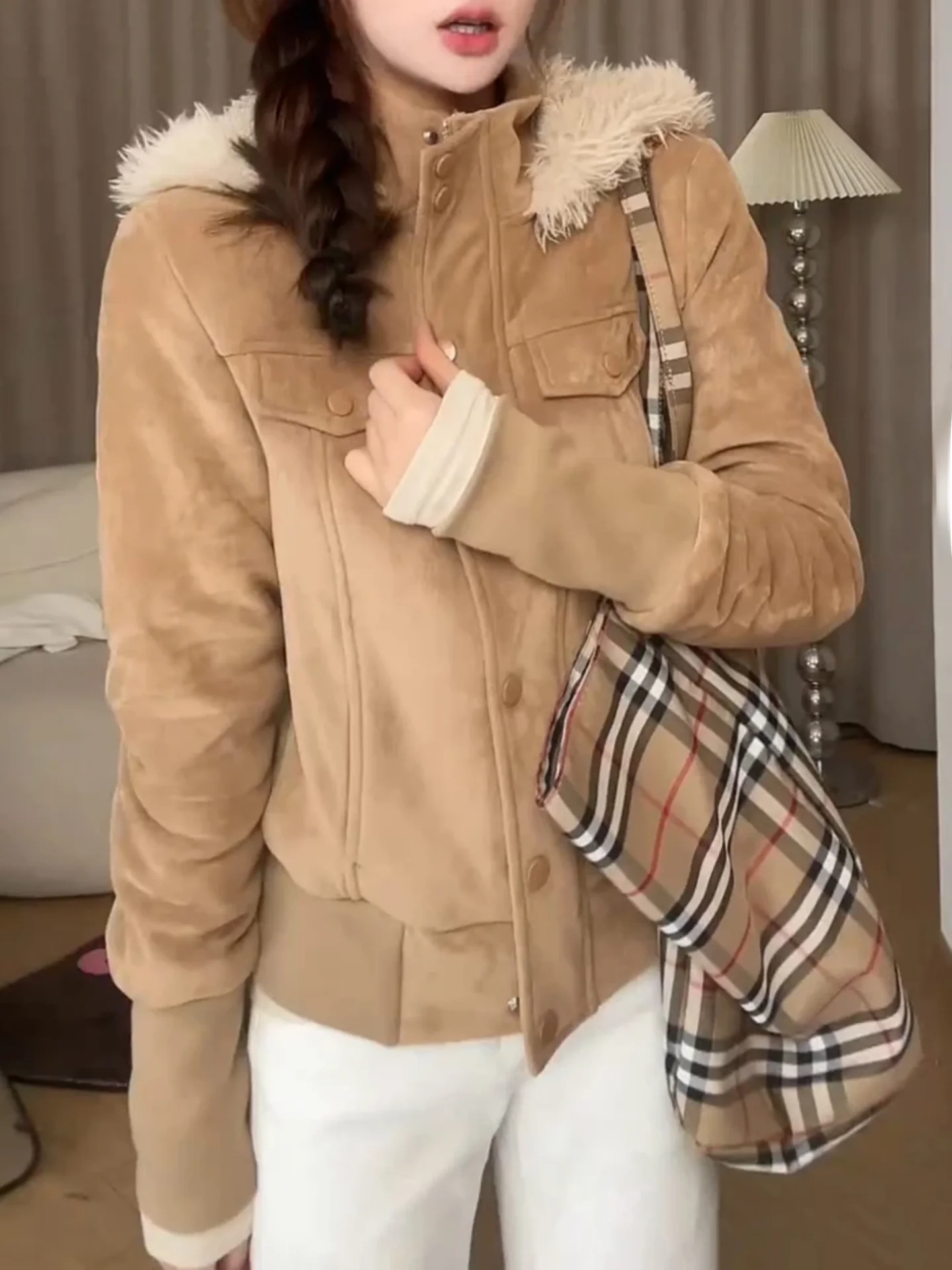 

Модное женское зимнее пальто в стиле ретро с застежкой на талии и капюшоном, длинная повседневная верхняя одежда для женщин