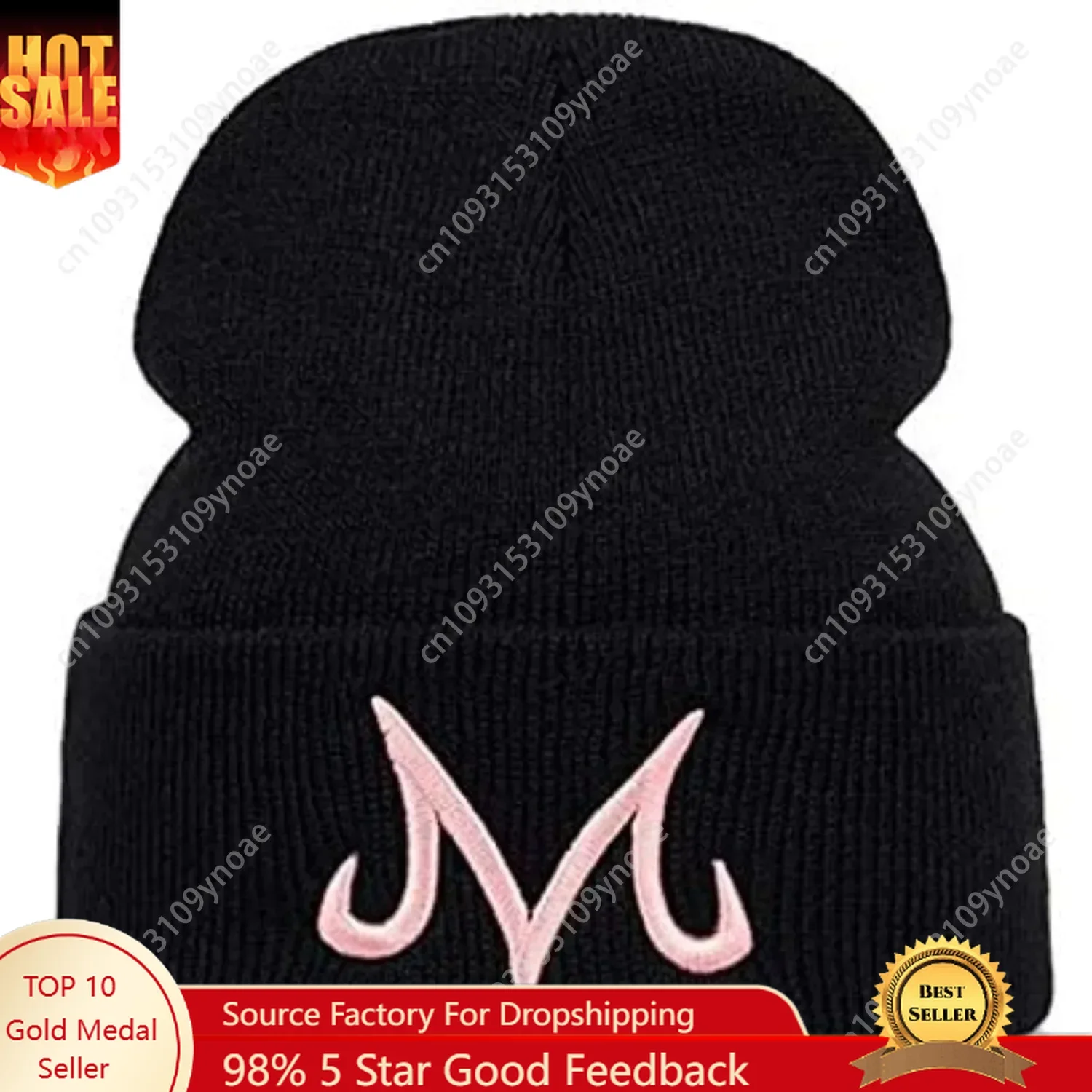 Devil Mark Majin Winter Hat Cotton Knit Hat Beanie Hat Men Women Soft Comfortable Pink Black Classic Movie Fans Gift Unisex