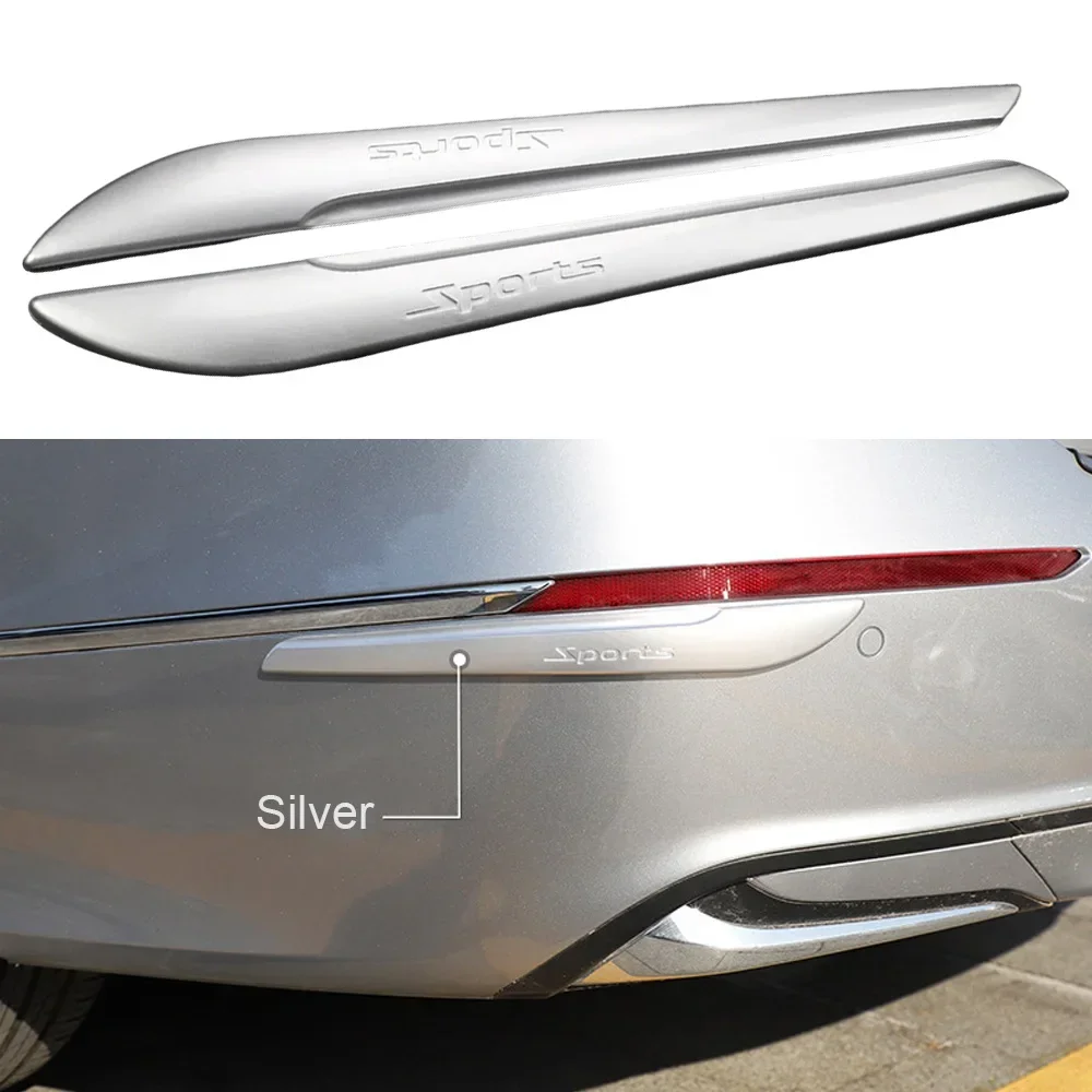 2pcs ประตูรถ Anti Scratch แถบ Anti-collision สติกเกอร์รถด้านหน้าด้านหลังกันชน Protector Corner GUARD Decal อุปกรณ์เสริม