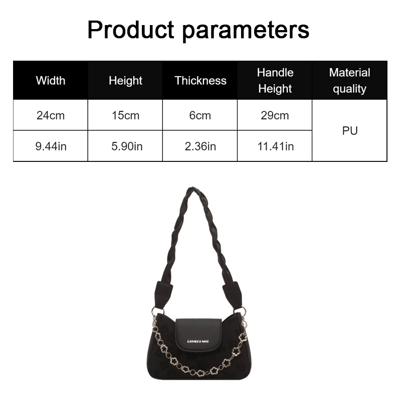 Advanced Chain Bag Women\'s Texture Shoulder Bag Embossed Crossbody Small Square Bag Fashion Simple Underarm Bag