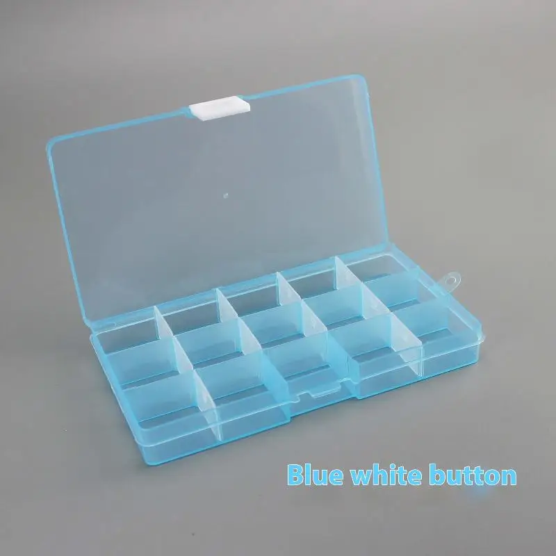 Practical Compartment Plastic Storage Box for Jewelry