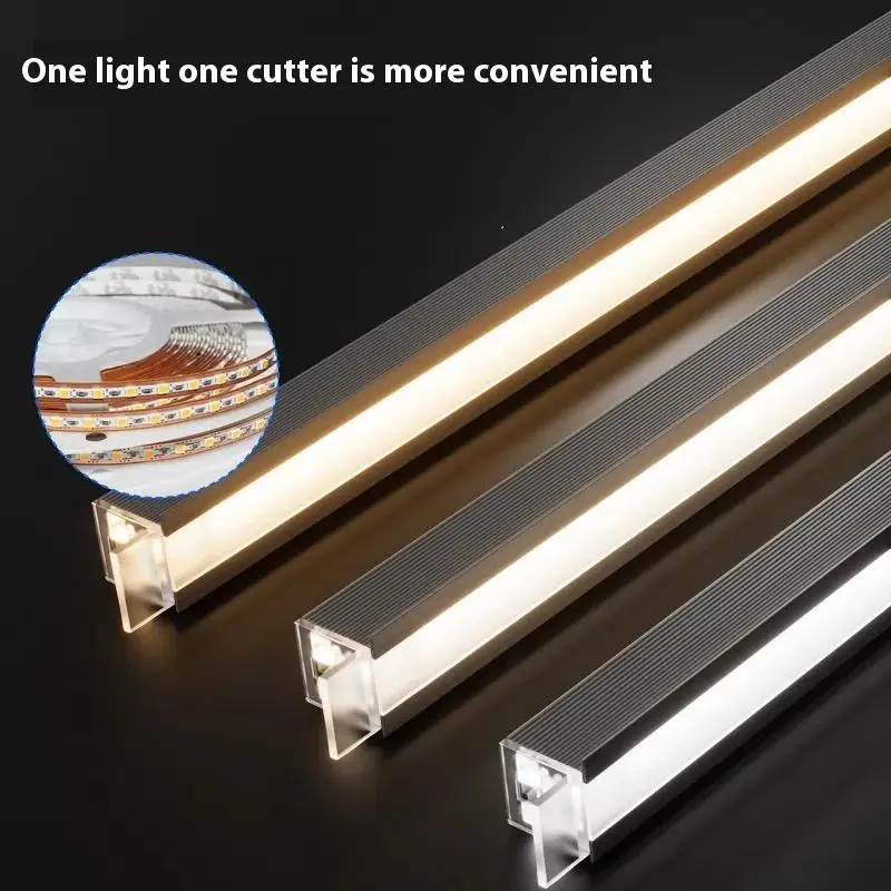 

Recessed Mini Aluminium Led Profile With Silicone Cover For Cabinet Bookshelf Showcase Panel Light Led Channel Home Linear Decor